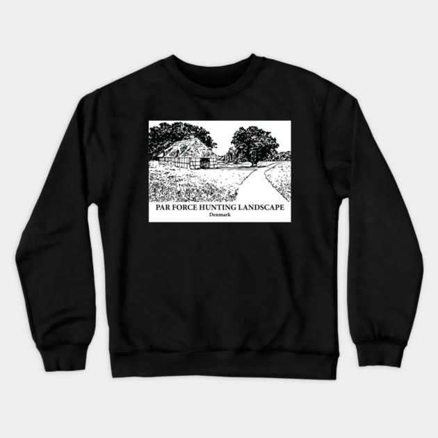 Par Force Hunting Landscape - Denmark Crewneck Sweatshirt by Lakeric