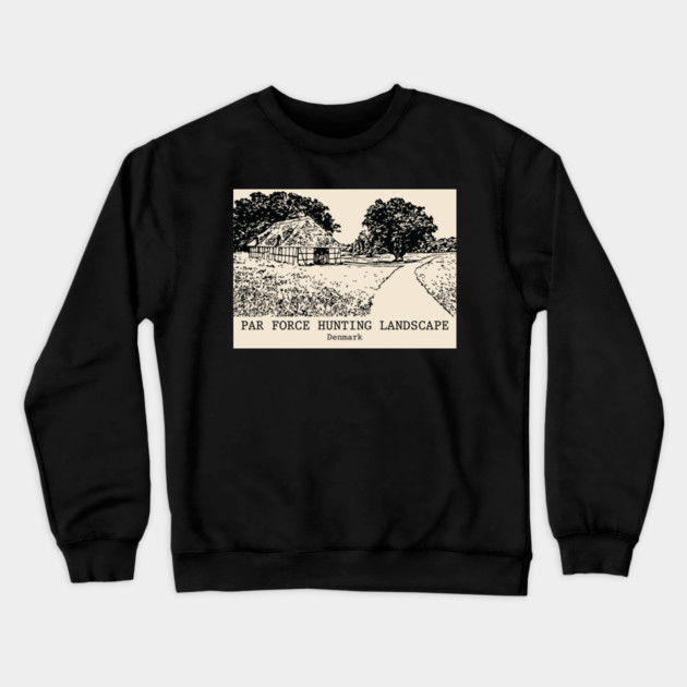 Par Force Hunting Landscape - Denmark Crewneck Sweatshirt by Lakeric