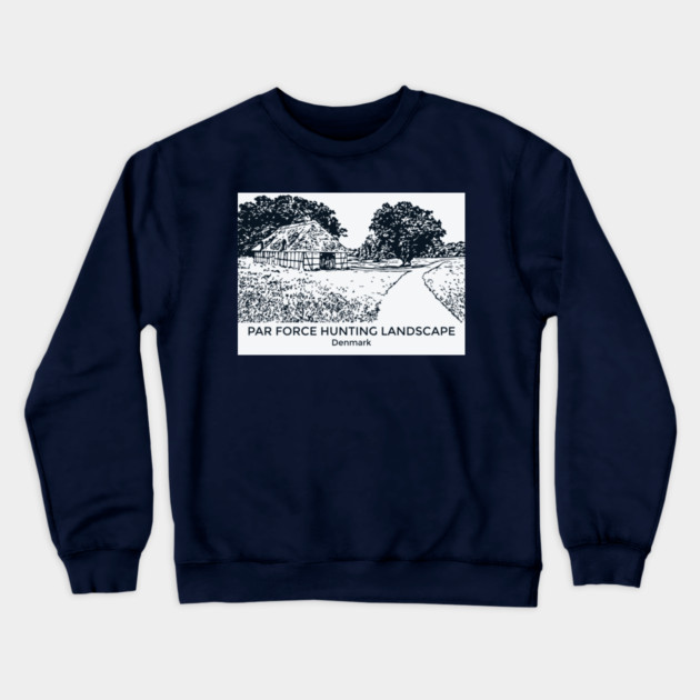 Par Force Hunting Landscape - Denmark Crewneck Sweatshirt by Lakeric