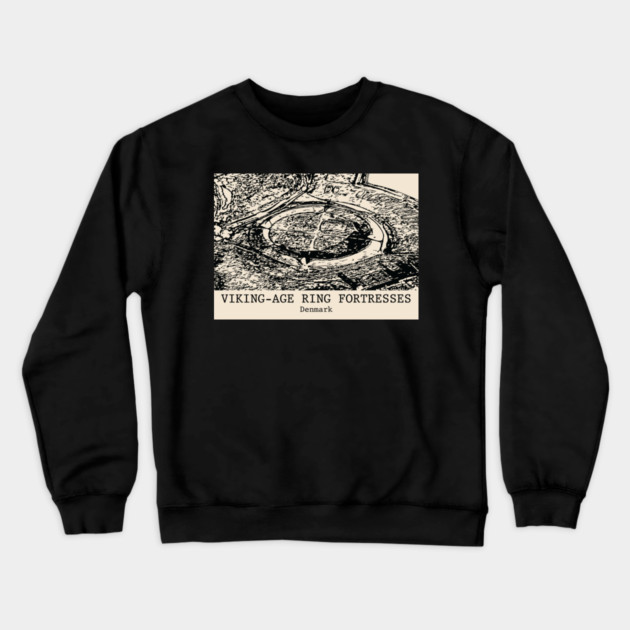 Viking-Age Ring Fortresses - Denmark Crewneck Sweatshirt by Lakeric