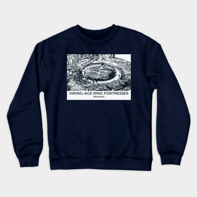 Viking-Age Ring Fortresses - Denmark Crewneck Sweatshirt by Lakeric