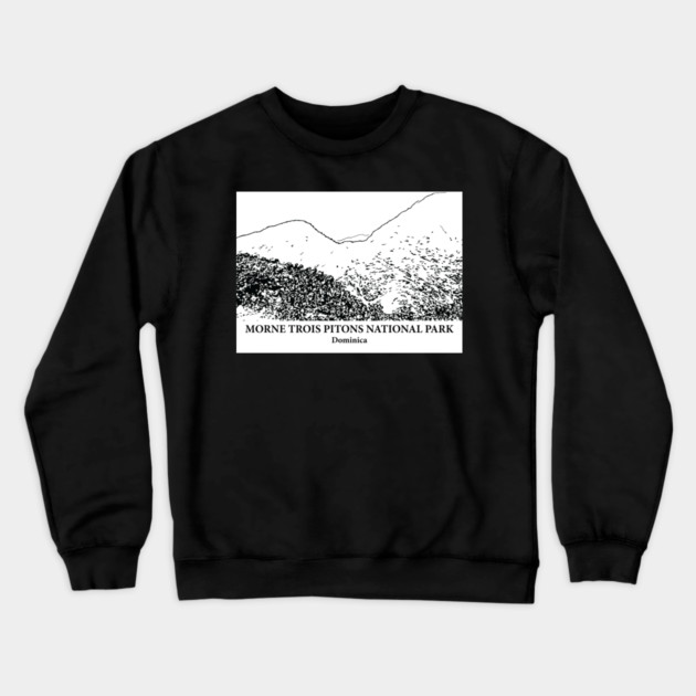 Morne Trois Pitons National Park - Dominica Crewneck Sweatshirt by Lakeric