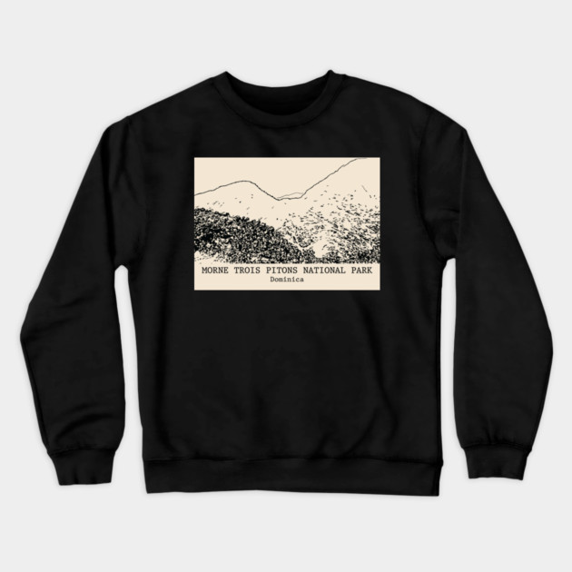 Morne Trois Pitons National Park - Dominica Crewneck Sweatshirt by Lakeric