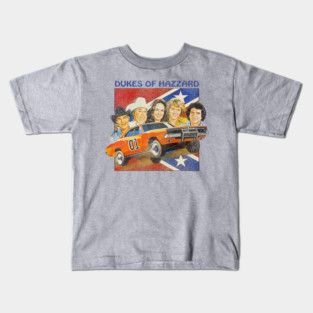 Poster Of Dukes of Hazzard Worn Kids T-Shirt