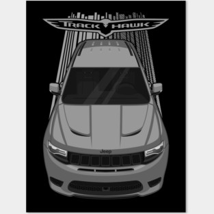 Jeep Grand Cherokee Trackhawk - Billet Silver Posters and Art
