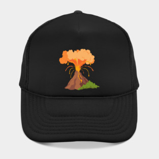 volcano erupting Hat