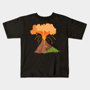 volcano erupting Kids T-Shirt