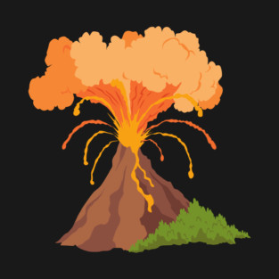 volcano erupting T-Shirt