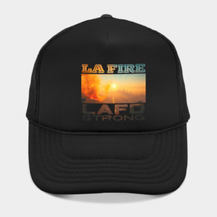 LA fires LAFD strong California wildfire Hat