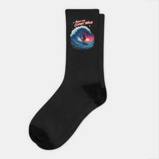 RIDE THE COSMIC WAVE Socks