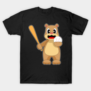 Bear Baseball Baseball bat T-Shirt