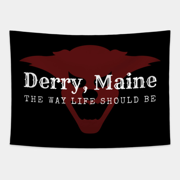Derry, Maine Tapestry by Low Life Shirts