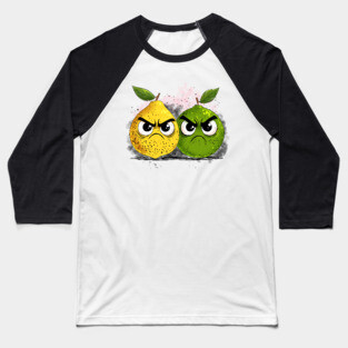 Grumpy Lemon Grumpy Lime Baseball T-Shirt