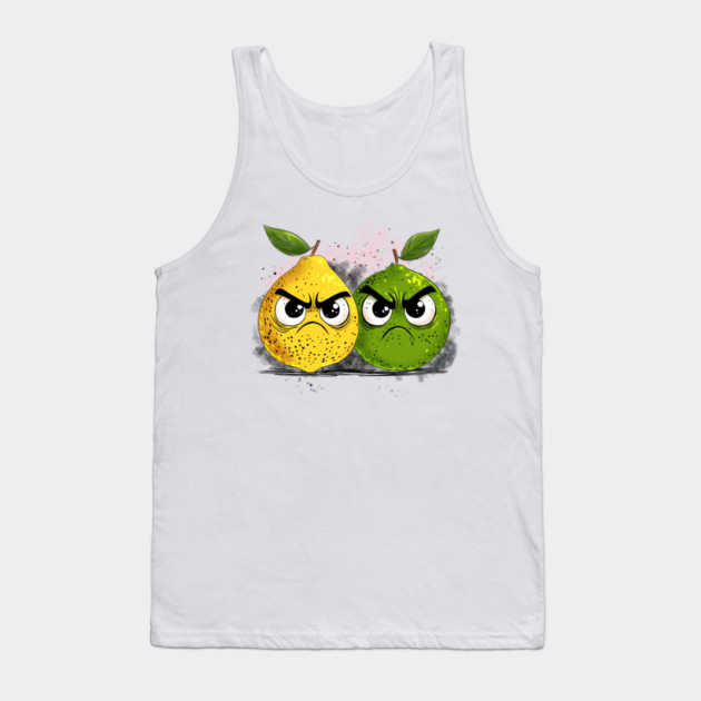 Grumpy Lemon Grumpy Lime Tank Top by H. R. Sinclair