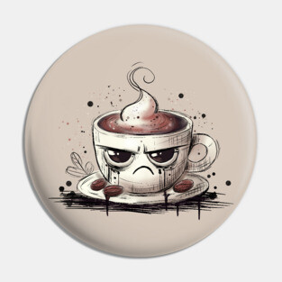 Grumpy Coffee Pin