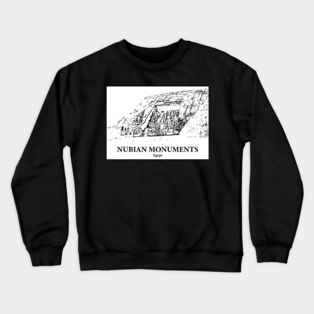 Nubian Monuments - Egypt Crewneck Sweatshirt by Lakeric