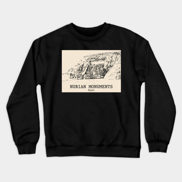 Nubian Monuments - Egypt Crewneck Sweatshirt by Lakeric