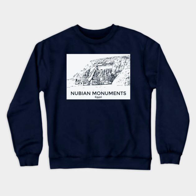 Nubian Monuments - Egypt Crewneck Sweatshirt by Lakeric