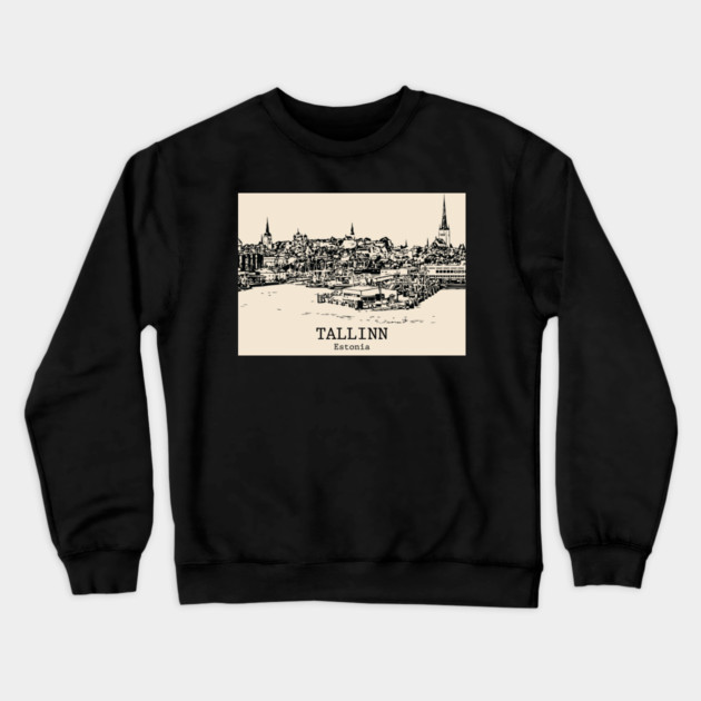 Tallinn - Estonia Crewneck Sweatshirt by Lakeric