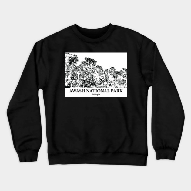 Awash National Park - Ethiopia Crewneck Sweatshirt by Lakeric