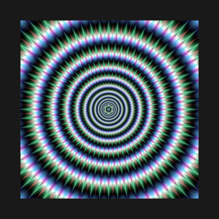 Concentric Spiked Rings T-Shirt