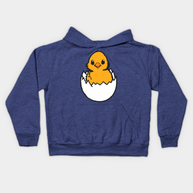 Hatching Chick Kids Hoodie by DonWillisJrArt