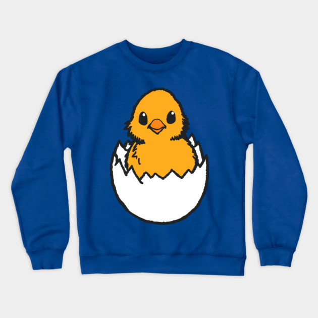 Hatching Chick Crewneck Sweatshirt by DonWillisJrArt