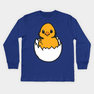 Hatching Chick Kids Long Sleeve T-Shirt