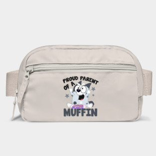 Proud Parent Of A Muffin Muffin Bluey, Bluey Yelling, Bluey Muffin Heeler Best Dad Ever Vintage Cartoon Bag