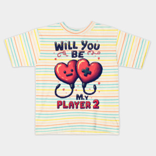 Will You Be My Player 2 Kids T-Shirt