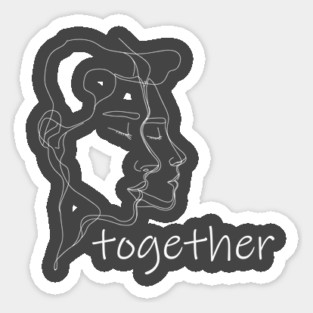 Together for Valentines Day Sticker