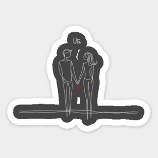 Celebrate Valentines Day with Us Sticker