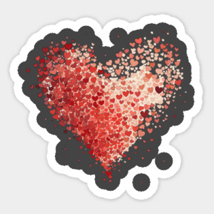 Valentines Day Heart Sticker