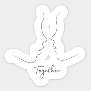 Together for Valentines Day Sticker