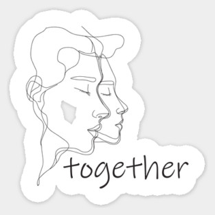 Valentines Day Together Forever Sticker