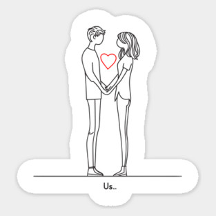 Celebrate Valentines Day with Us Sticker