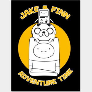 Jake & Finn - Adventure Time Posters and Art
