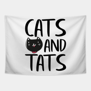 Cats and Tats Tapestry
