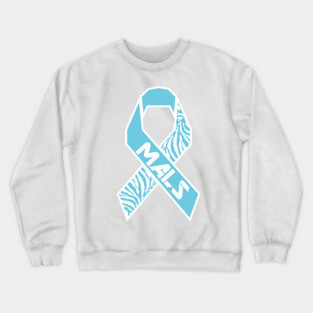 Median Arcuate Ligament Syndrome MALS Ribbon (Large & Tech) Crewneck Sweatshirt