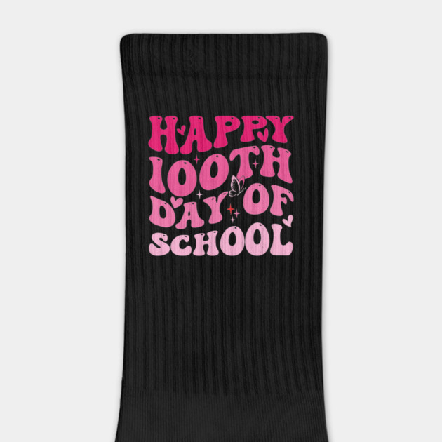 Happy 100th Day of School Groovy Cute by ArtistTee ⭐⭐⭐⭐⭐
