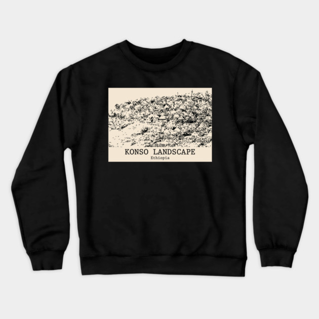 Konso Landscape - Ethiopia Crewneck Sweatshirt by Lakeric