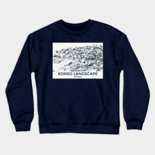 Konso Landscape - Ethiopia Crewneck Sweatshirt