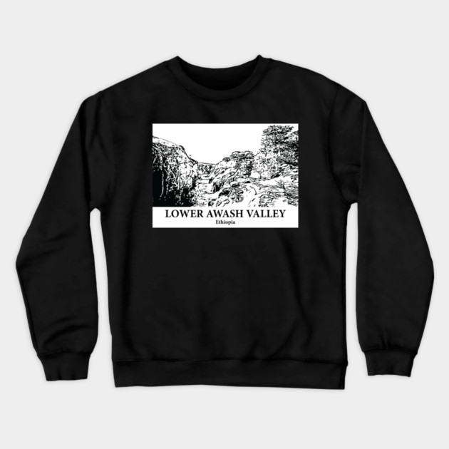 Lower Awash Valley - Ethiopia Crewneck Sweatshirt by Lakeric