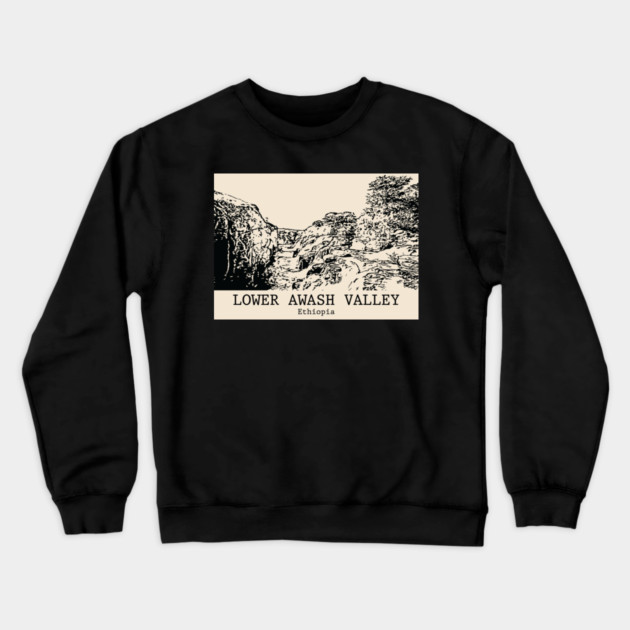 Lower Awash Valley - Ethiopia Crewneck Sweatshirt by Lakeric
