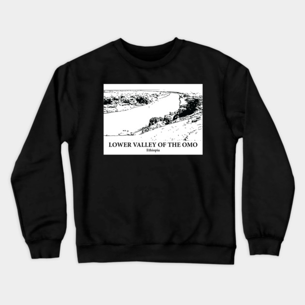 Lower Valley of the Omo - Ethiopia Crewneck Sweatshirt by Lakeric
