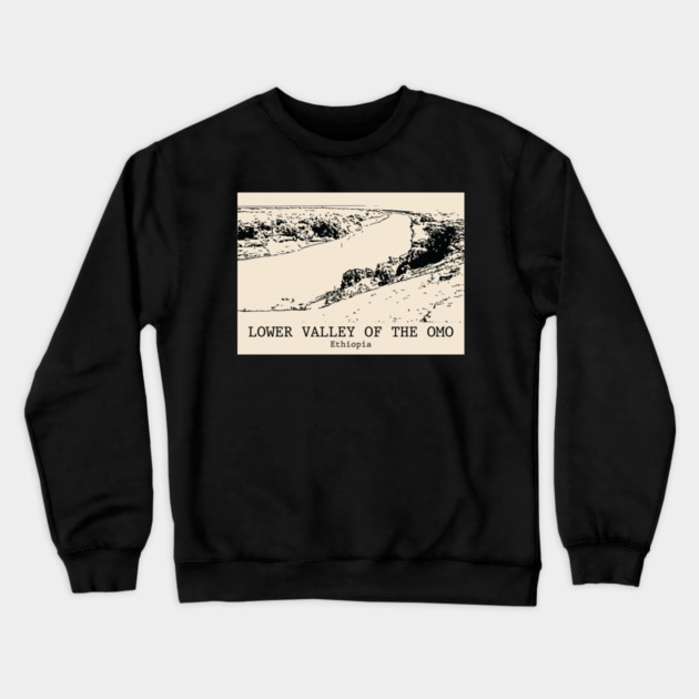 Lower Valley of the Omo - Ethiopia Crewneck Sweatshirt by Lakeric