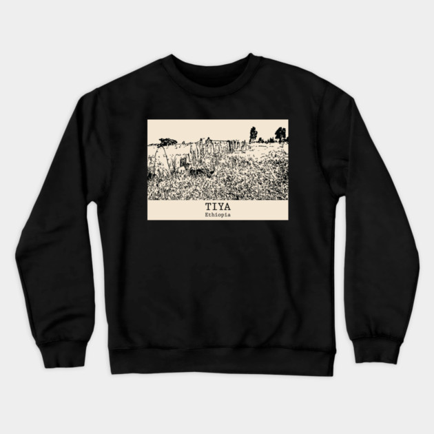 Tiya - Ethiopia Crewneck Sweatshirt by Lakeric