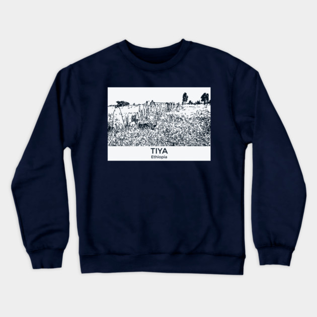 Tiya - Ethiopia Crewneck Sweatshirt by Lakeric
