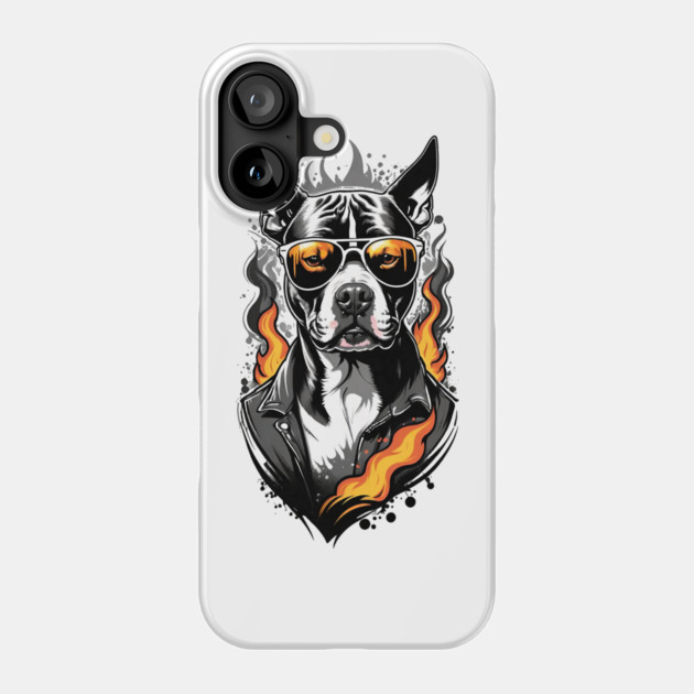Rockstar Dog Phone Case by Demian Stipatio
