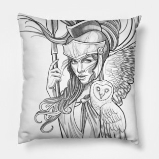 Athena goddess Pillow